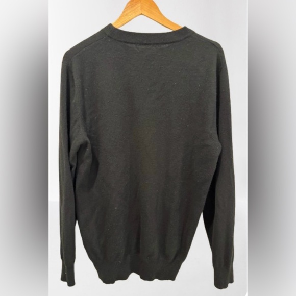 Size L Givenchy Black Cashmere Sweater with White Lightning Boltl - Picture 2 of 4